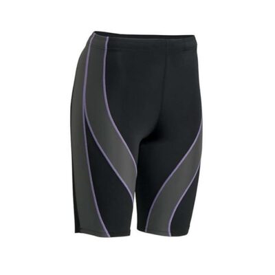 CW-X - Women's PerformX Compression Shorts, Black/Grey/Lavender