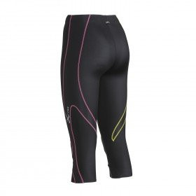 CW-X - Women's Expert 3/4 Compression Tight, Black/Yellow/Grey/Pink - Bilde 3