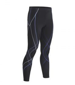 CW-X - Men's Endurance Generator Compression Tight, Black/Blue Gradation