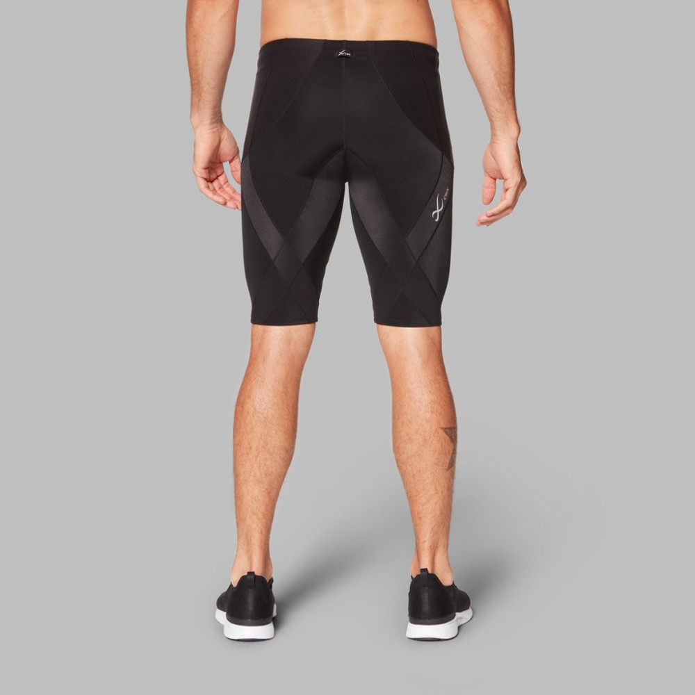 CW-X - Mens Endurance Pro Compression Shorts, Black/Grey/Orange - Bilde 5