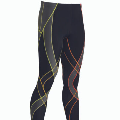 CW-X - Men's Endurance Generator Compression Tight, Black/Orange Gradation