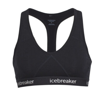 Icebreaker - Sprite Racerback Bra, Svart