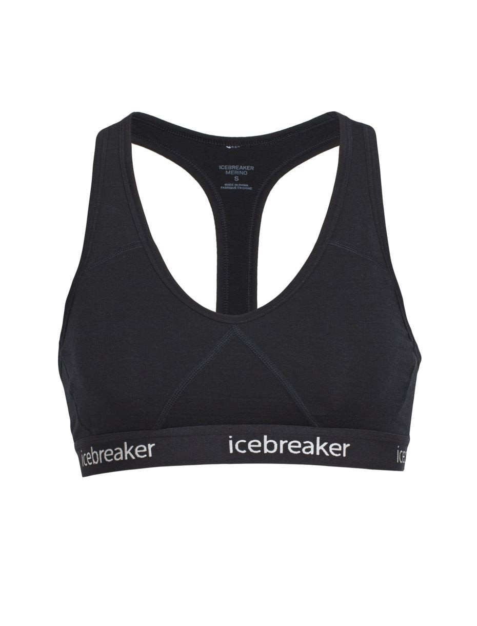 Icebreaker - Sprite Racerback Bra, Svart
