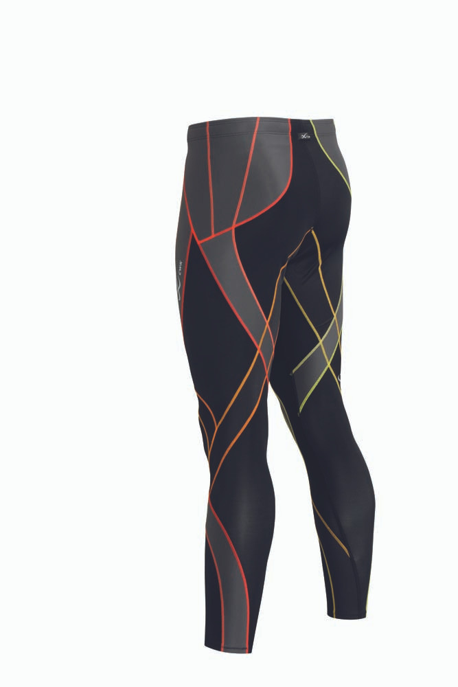CW-X - Men's Endurance Generator Compression Tight, Black/Orange Gradation - Bilde 3