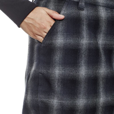 Icebreaker - Lodge Skirt Plaid (merinoull), Metro Heather/Stealth