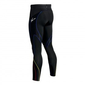 CW-X - Men's Stabilyx Compression Tight, Black/Yellow/Blue/Red - Bilde 2