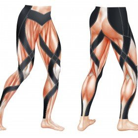 CW-X - Men's Endurance Generator Compression Tight, Black/Orange Gradation - Bilde 2
